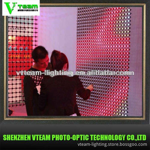 high quality led mesh amination curtain